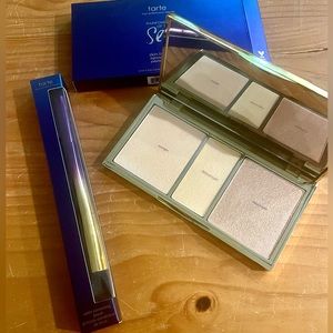 Tarte Rainforest of the Sea Skin Twinkle Highlight palette & colorcorrect brush